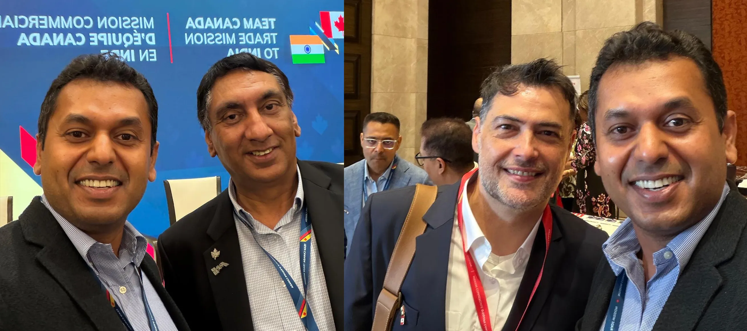 Dr. Rahul Kushwah with Gurvinder Chohan, Founder and CEO of RSAT, and David Lepage, Consul and Trade Commissioner, Government of Canada